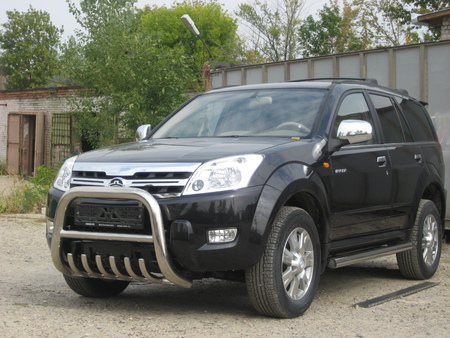 Кенгурятник низкий d76 с защитой картера Great Wall Hover (2008-2010) GWHN001