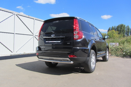 Защита заднего бампера d57 радиусная Great Wall Hover H3 (2014-2020) GWHNR-H3-011