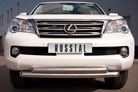 Защита переднего бампера d76х63 RUSSTAL Lexus GX (2009-2012) GXZ-000803