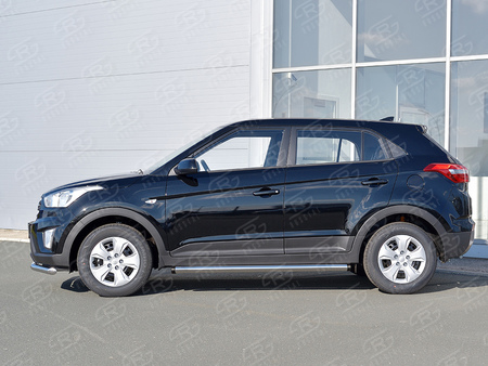 Пороги труба d63 секции вариант 2 RUSSTAL Hyundai Creta (2016-2021) HCRT-0024222