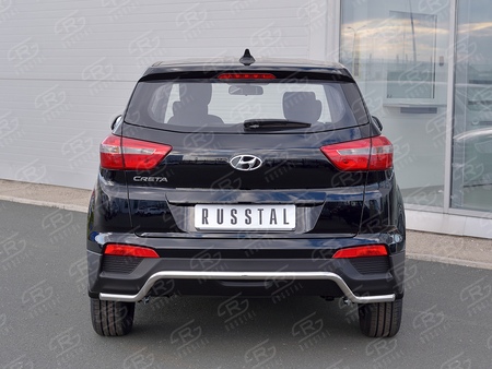 Защита заднего бампера d42 на RUSSTAL Hyundai Creta (2016-2021) HCRZ-002428