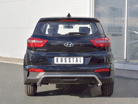 Защита заднего бампера d42 на под машину RUSSTAL Hyundai Creta (2016-2021) HCRZ-002429