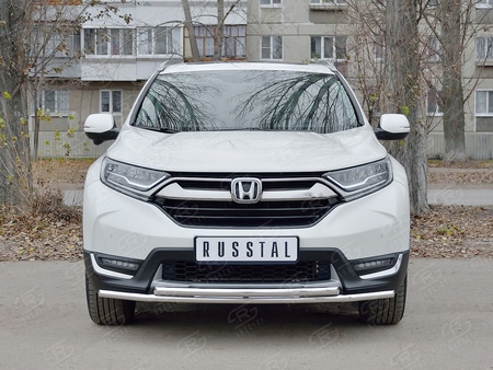 Защита переднего бампера d42 секции-d42 дуга RUSSTAL Honda CR-V (2017-2023) HCRZ-002823