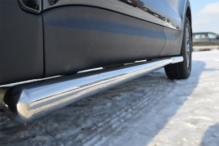 Пороги труба d63 вариант 3 (дв. 2.0) RUSSTAL Honda CR-V (2006-2009) HCT-0001903