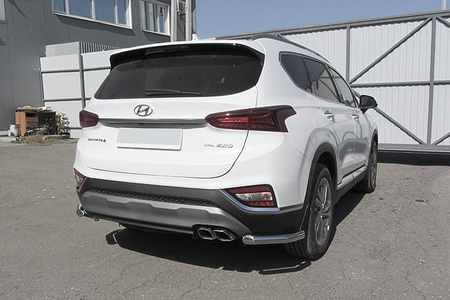 Уголки d57 Hyundai Santa Fe (2018-2020) HSFT18-009