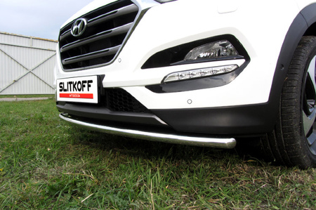 Защита переднего бампера d42 Hyundai Tucson 4WD (2015-2018) HT4WD15002