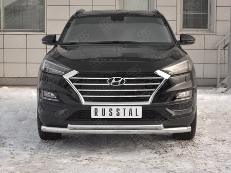 Защита переднего бампера d63 дуга-d42 дуга RUSSTAL Hyundai Tucson (2018-2021) HTZ-003093