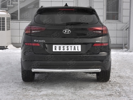 Защита заднего бампера d63 дуга RUSSTAL Hyundai Tucson (2018-2021) HTZ-003104