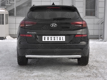 Защита заднего бампера d63 дуга-d42 дуга RUSSTAL Hyundai Tucson (2018-2021) HTZ-003105