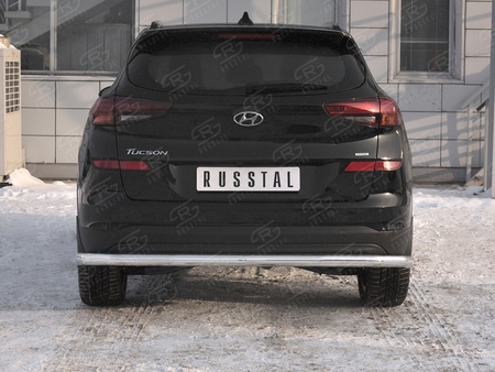 Защита заднего бампера d63 секции RUSSTAL Hyundai Tucson (2018-2021) HTZ-003106