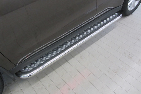 Защита порогов d57 с листом усиленная Haval H2 (2014-2020) HavH2005