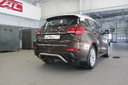 Защита заднего бампера d57 скоба Haval H2 (2014-2020) HavH2008