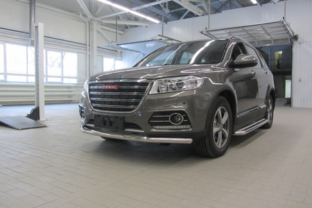 Защита переднего бампера d57 Haval H6 (2014-2020) HavH6003