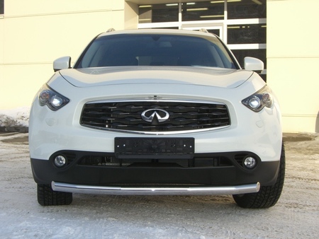 Защита переднего бампера d63 RUSSTAL Infiniti FX (2009-2012) IFZ-000284