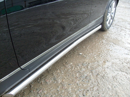 Защита порогов d57 с гибами Infiniti EX35 (2008-2014) IN.EX004