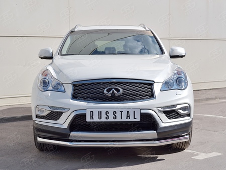 Защита переднего бампера d63 секция RUSSTAL Infiniti QX50 (2016-2018) IQX5Z-002350