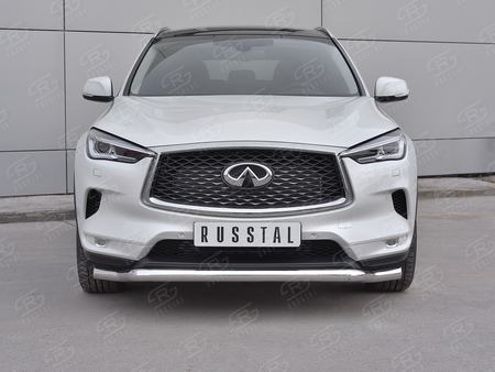 Защита переднего бампера d63 волна RUSSTAL Infiniti QX50 (2018-2024) IQX5Z-003077