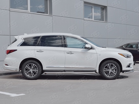 Пороги труба d63 вариант 3 RUSSTAL Infiniti QX60 (2016-2021) IQXT-0026823