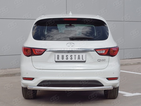Защита заднего бампера d63 дуга RUSSTAL Infiniti QX60 (2016-2021) IQXZ-002686