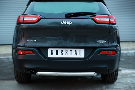 Защита заднего бампера d63 дуга RUSSTAL Jeep Cherokee (2014-2018) JCZ-001990