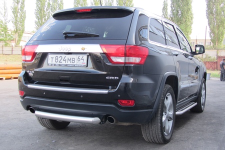 Защита заднего бампера d76 короткая Jeep Grand Cherokee (2011-2023) JGCH011