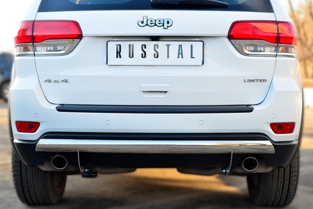 Защита заднего бампера 75*42 дуга RUSSTAL Jeep Grand Cherokee (2013-2023) JGCZ-001536