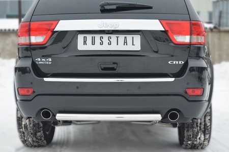 Защита заднего бампера d63 дуга RUSSTAL Jeep Grand Cherokee (2012-2023) JGZ-001199