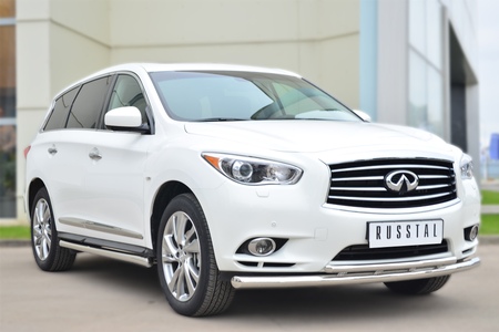 Пороги труба d63 вариант 3 RUSSTAL Infiniti JX35-QX60 (2013-2016) JXT-0014613