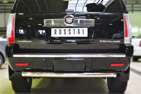 Защита заднего бампера d76 дуга RUSSTAL Cadillac Escalade (2007-2015) KEZ-001689