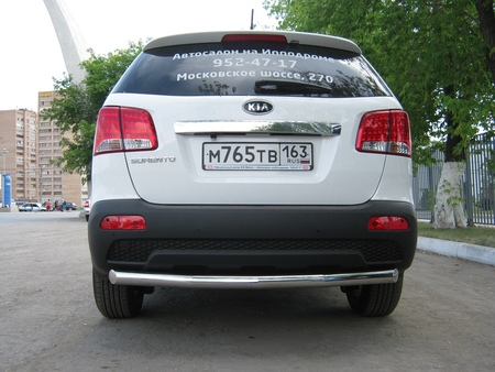 Защита заднего бампера d76 RUSSTAL Kia Sorento (2009-2011) KNZ-000005