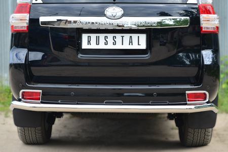 Защита заднего бампера d63 секции RUSSTAL Toyota Land Cruiser Prado 150 (2014-2017) LCPZ-001719