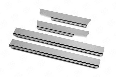 Накладки на пороги зеркальные RUSSTAL для Lexus ES (2018-2024) LEXES18-01