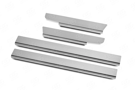 Накладки на пороги шлифованные RUSSTAL для Lexus ES (2018-2024) LEXES18-02