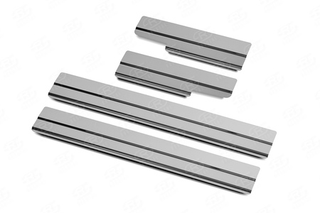 Накладки на пороги зеркальные RUSSTAL для Lexus NX (2014-2017) LEXNX14-01