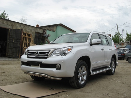 Защита переднего бампера d57 волна с защитой картера Lexus GX 460 (2010-2013) LGX005