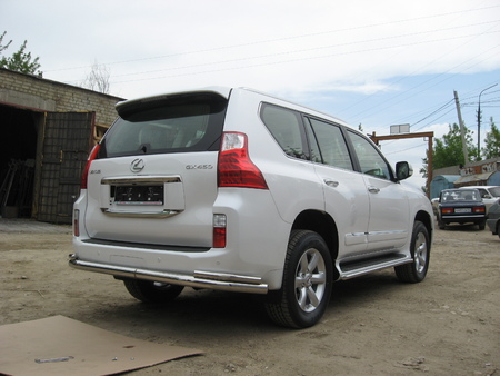 Защита заднего бампера d76+d42 двойная Lexus GX 460 (2010-2013) LGX014