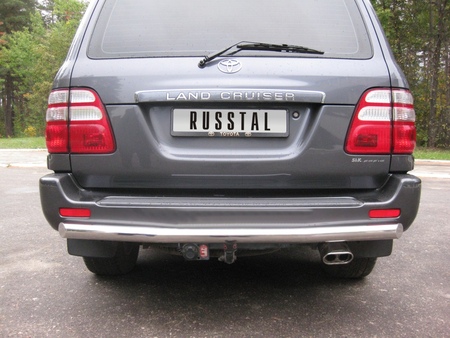 Защита заднего бампера d63 RUSSTAL Toyota Land Cruize 100 (1998-2007) LHZ-000455