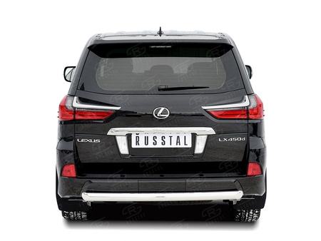 Защита заднего бампера d76 дуга RUSSTAL Lexus LX (кроме F-Sport) (2015-2022) LLX4Z-002521