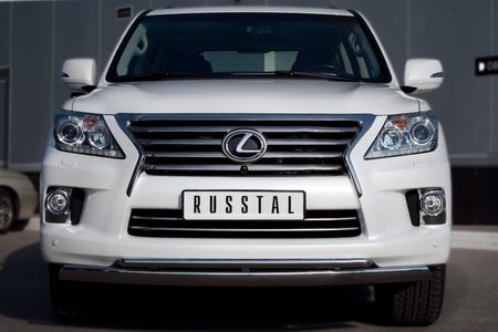 Защита переднего бампера d75х42/42 RUSSTAL Lexus LX 570 (2012-2015) LLXZ-000864