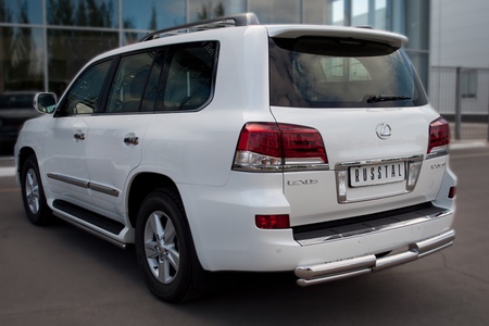 Защита заднего бампера d76/d42 ступень RUSSTAL Lexus LX 570 (2012-2015) LLXZ-000869