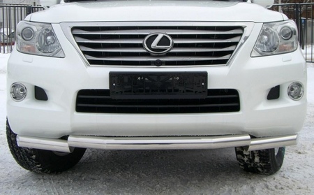 Защита переднего бампера d76 ступень RUSSTAL Lexus LX 570 (2007-2011) LLZ-000264