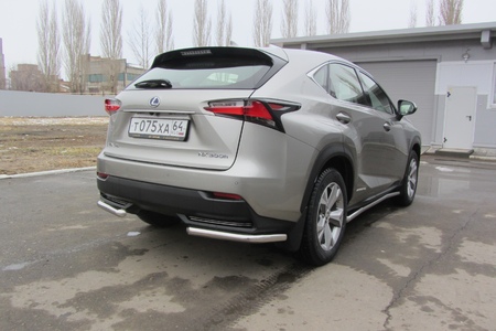 Уголки d57 Lexus NX 300h (2014-2021) LNX013