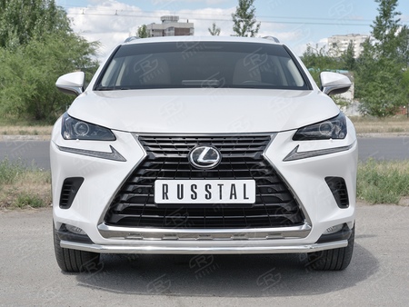 Защита переднего бампера d42 секции RUSSTAL Lexus NX 300 (2017-2021) LNX3Z-002934