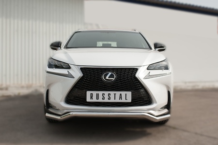 Защита переднего бампера d63 волна RUSSTAL Lexus NX 200t F Sport (2015-2016) LNXZ-002138