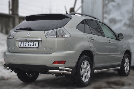 Пороги труба d63 RUSSTAL Lexus RX330 (2003-2008) LRT-000394