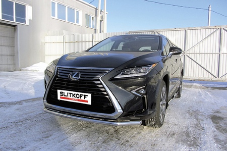 Защита переднего бампера d57 Lexus RX 350 (2015-2021) LRX15-002