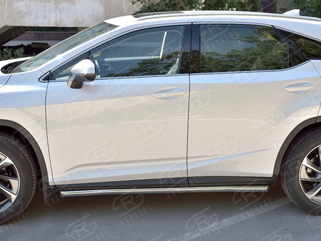 Пороги труба d63 секция вариант 1 RUSSTAL Lexus RX200t (2015-2021) LRX2T-0023701