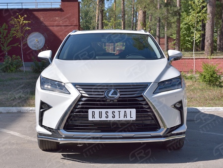 Защита переднего бампера d42 секция RUSSTAL Lexus RX200t (кроме F-Sport) (2015-2021) LRX2Z-002366