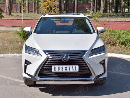 Защита переднего бампера d75х42 дуга RUSSTAL Lexus RX200t (кроме F-Sport) (2015-2021) LRX2Z-002368