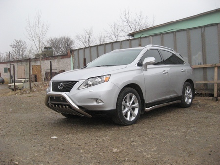 Кенгурятник d76 низкий с защитой картера Lexus RX 350 (2009-2012) LRX35001